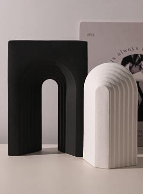 现代北欧客厅电视柜酒柜简约艺术摆件个性小众创意拱门酒店装饰品