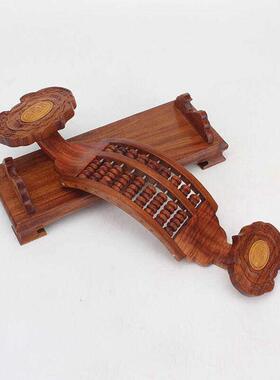 红木如意算盘摆件实木工艺品摆饰木雕风水招财创意礼品室内装饰品
