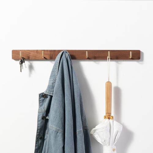 正品挂创架壁挂墙上玄关衣帽架入门意挂钩实木衣服挂衣简约门进置 - 图2