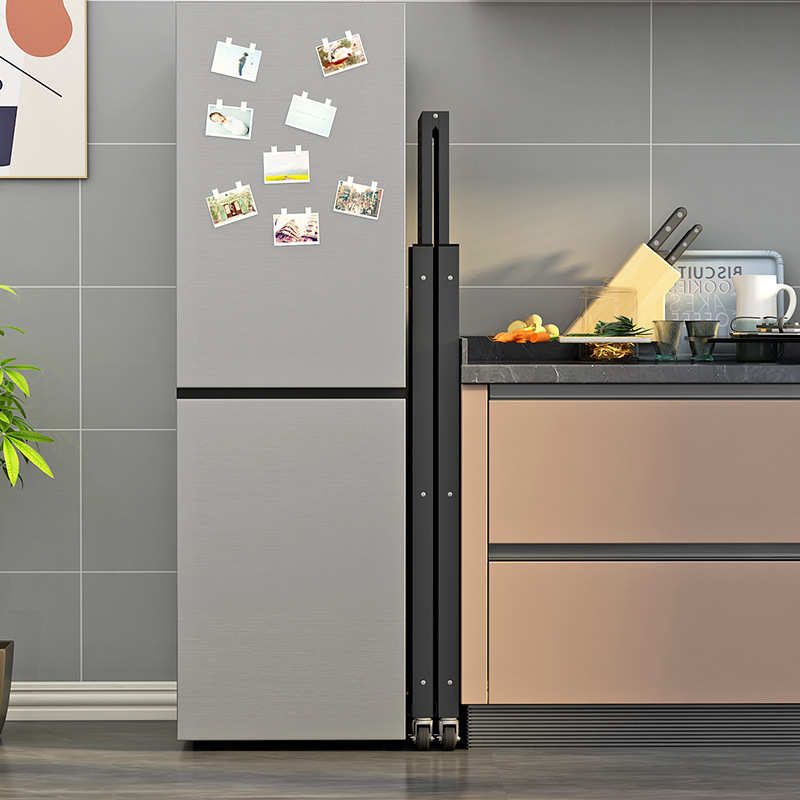 可折叠物折叠厨房书架铁艺厂客厅移动免直发架安装多功能厂家置可 - 图1