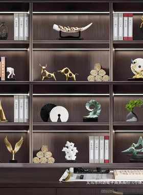 电视柜a装饰中式办公室工艺品摆件客厅酒柜l高档新乔迁玄关礼家居