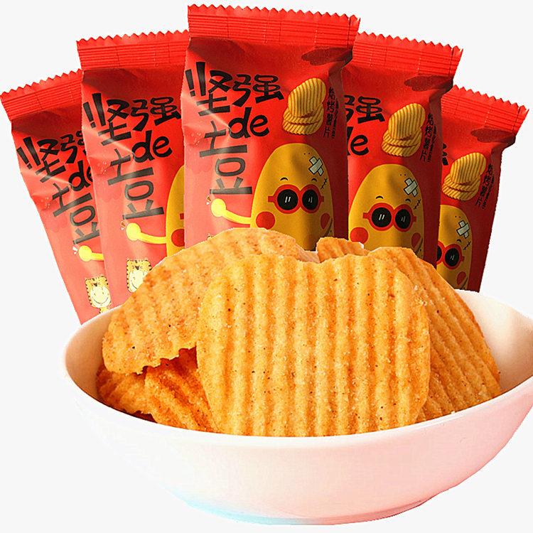 小王子坚强的土豆仔非油炸焙烤薯片办公室休闲食品整箱2.5kg