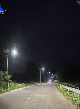中山灯饰厂太阳能款路灯农村户外人体感应灯路灯杆led灯太阳能板