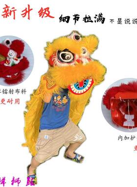 可眨眼3-15岁幼儿园小学生学校表演道具单人双人儿童舞狮子套装