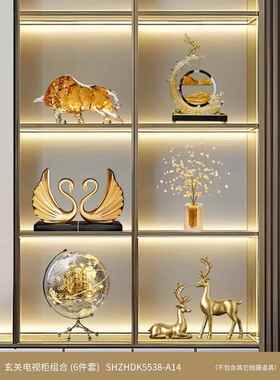 正品电视柜轻摆件装饰奢高高档客厅酒柜玻璃柜子端大高气上档次级