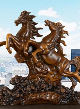 功马件马摆到成财招生肖马办公室店GQR铺乔迁开业工艺礼品