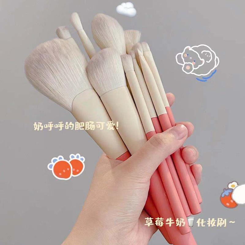 支软毛粉底系列粉刷眼影工具化妆刷全套假日瑕刷12散遮瑕套装 - 图0