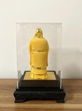 正品沙金一代宗式师摆件 立孔子 人像绒孔子雕像学校庆典像纪念品