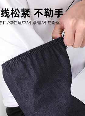 耐磨牛仔布袖套加厚电焊上班
