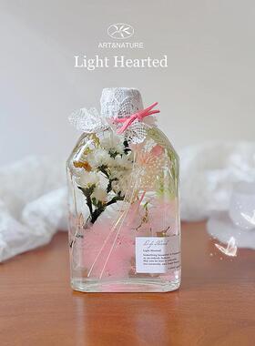 干花浮游花瓶永生花植物标本押花花束女生日毕业圣诞情人节日礼物