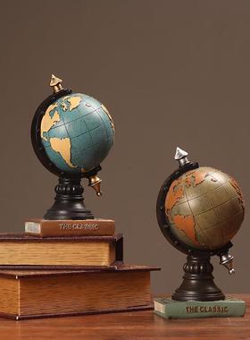 美式复古摆设钟家居客厅电视柜玄关座钟表办公室装饰品桌面摆件