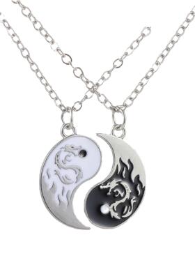 跨境爆款合金太极太极编织手链