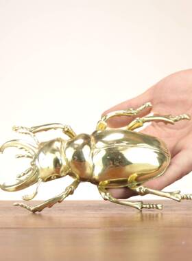 杨铜记 铜昆虫 铜蝎子 蚂蚁 甲虫 蜘蛛家具装饰品铜工艺品摆件