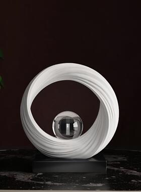 轻奢高档财源滚滚抽象艺术摆件客厅电视柜酒柜小众高级感软装饰品