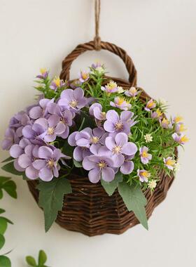 田园墙上装饰花篮挂件客厅阳台墙面壁挂花器卧室餐厅创意植物花盆