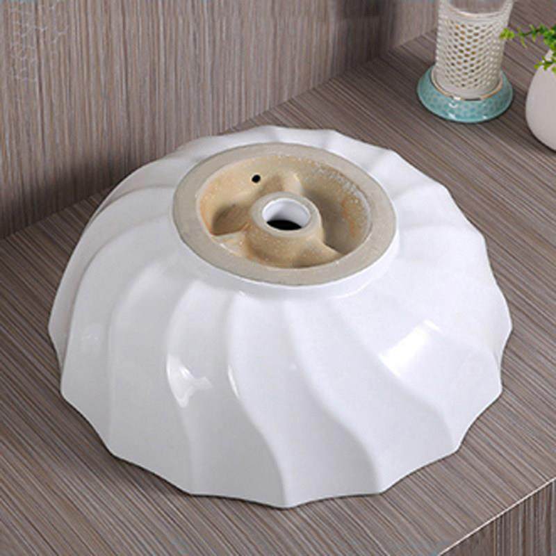 圆形台上盆陶瓷洗手面盆艺术碗盆卫生间洗漱池波浪纹460*460,淘宝优惠券,粉丝福利购,淘宝优惠卷