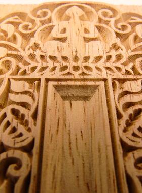 牌位纸印板印版祖先牌位家用香火供奉神位纸牌位禄位实木雕刻定制