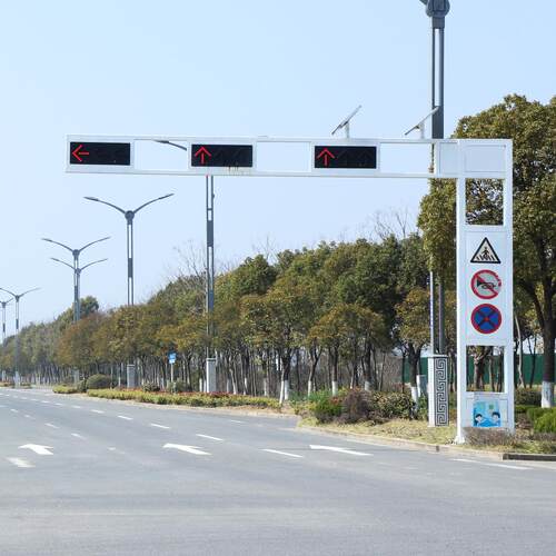 框架式交通信号灯户外街道信号灯信号灯杆L型八角杆信号灯 - 图0