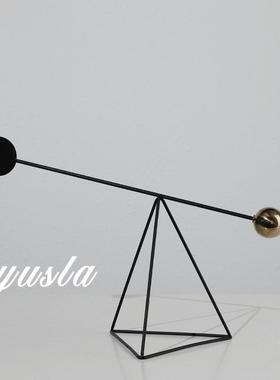 古简约高级LDT感客复厅电视柜餐墅柜别样板间意式摆件边软装饰品