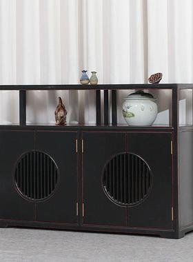 中式复古简约餐边柜隔断装饰柜家用客厅卧室家具实木高档现货