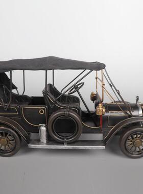 古怀旧168老式汽车老爷车模型摆柜件桌家居面复客厅酒装饰品小工