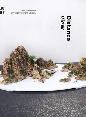 山水假山盆景吸水石水石奇石吉祥石风水摆件室内家装礼品