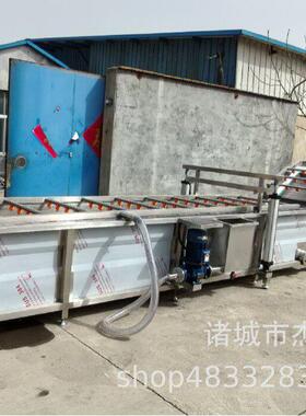 升降式气泡清洗机1.5米全自动洗菜机商用五金清洗机槽式带喷淋