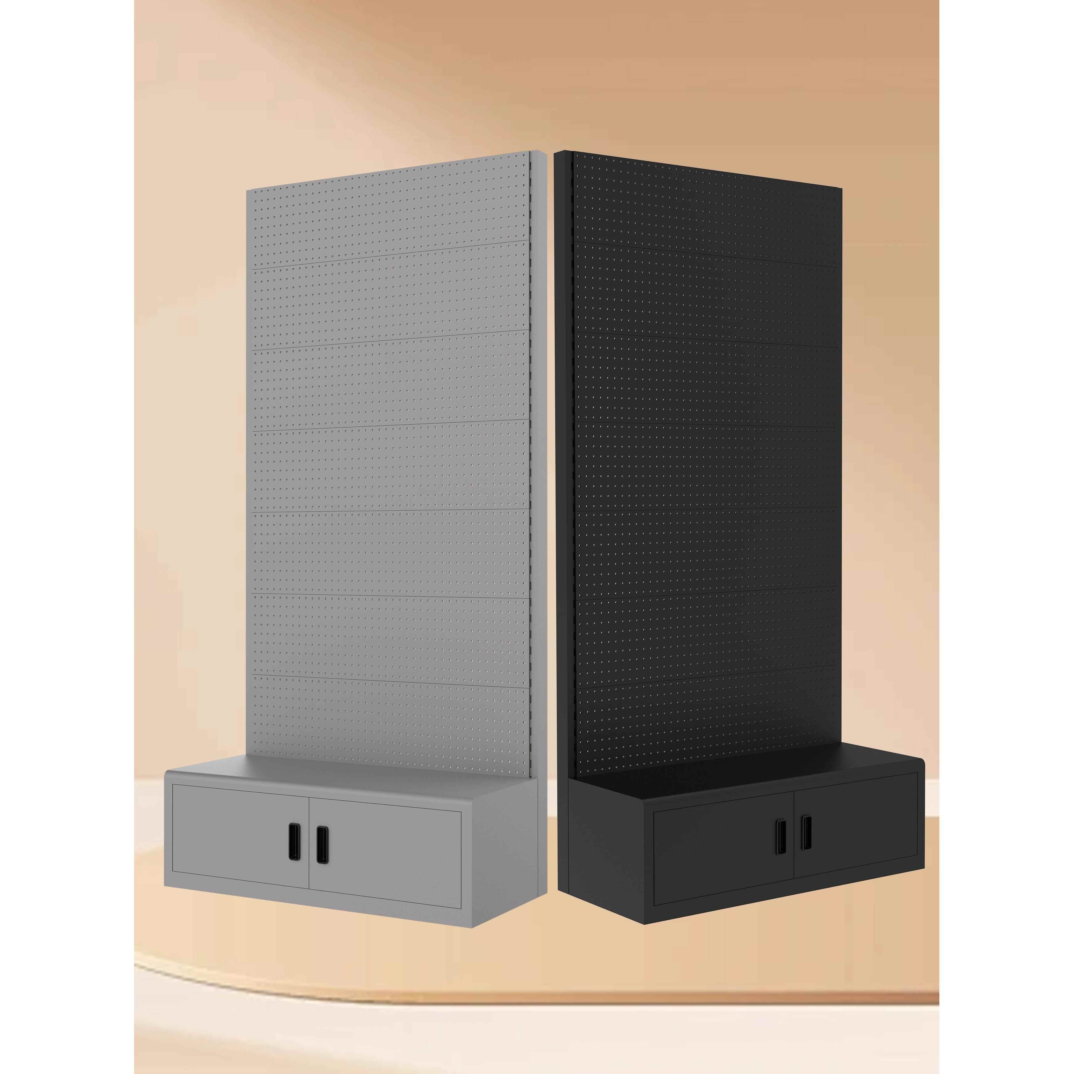 Perforated board storage rack mobile phone accessories hardware tool rack cabinet display rack fishing gear trinkets supermarket shelves