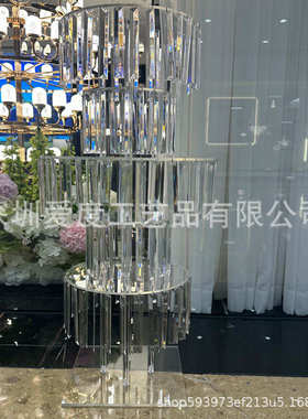 婚庆装饰用品亚克力水晶路引婚礼舞台签到处落地花架摆件