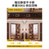 Solid wood door rear storage rack hole board dressing mirror integrated wall can hide full-length mirror entrance entrance hanger