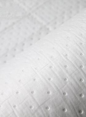 工业用吸油棉卷供应吸附棉片工厂环保专用白色压点吸油毡直销