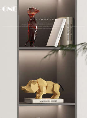 匠十三 高档现代轻奢高档摆件客厅酒柜电视柜软装饰品桌面玄关摆