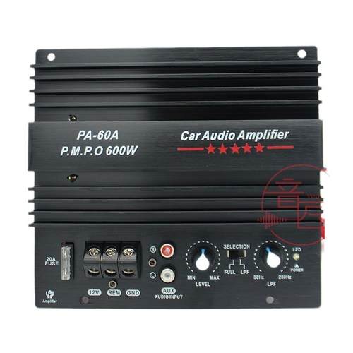 外露功放12v功放机600WPA-60A低音炮12v汽车功放板大功率音响 - 图3