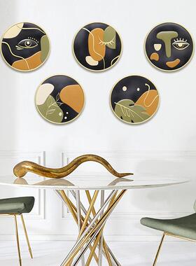 如果 欧式抽象艺术壁挂搪胶工艺挂饰 客厅家装餐厅酒吧墙面装饰品