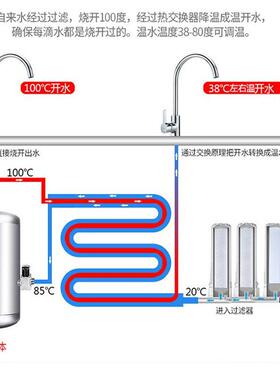 不锈钢饮水机全229自立式步节能温热饮台不锈钢动进式电开水水器