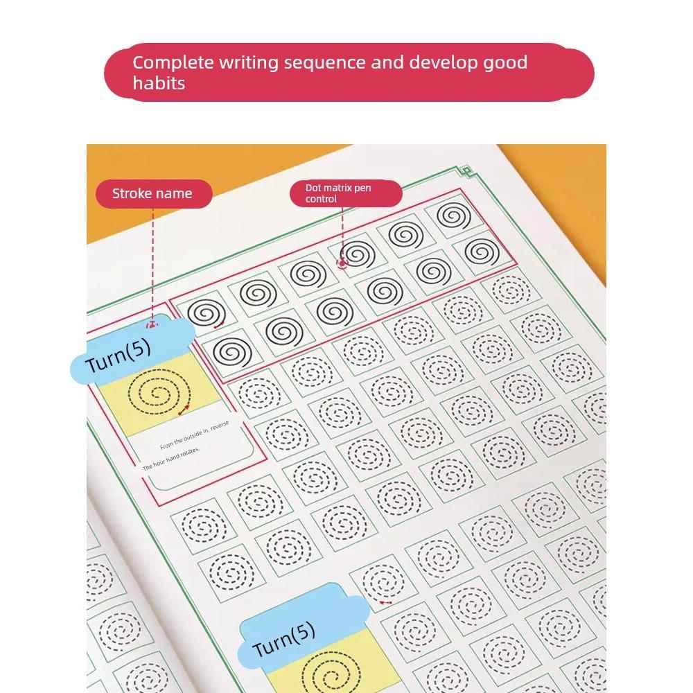 控笔训练2岁幼儿园儿童可擦写点阵笔控练习专注注意力早教启蒙运 - 图0
