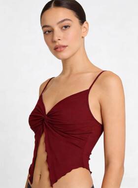 Women's Solid Crop Top & Skirt Two-Piece Set Casual Fashion