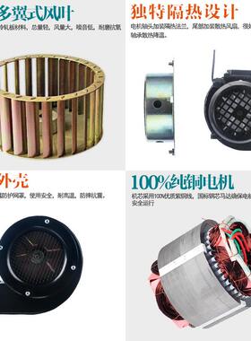 DFY-50W100W300W多翼式离心风机耐温隔热款小型鼓风机强风排风