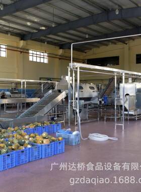 DQ达桥工工业智能化芒果干菠萝头等瓜果加型生产DQ/达桥线决设计