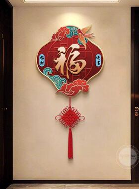 采购产品大门吉祥挂画，中国结壁灯画，走廊通道端，Led灯，入口