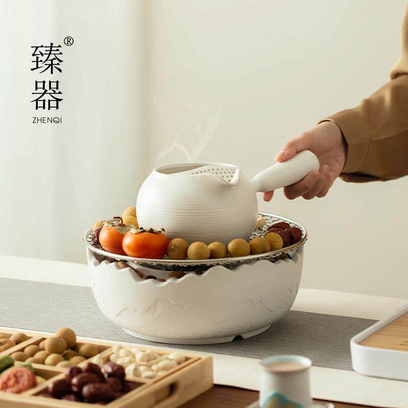 2026 New Furnace Tea Maker Complete Set Home Indoor Baking Stove Jar Teapot Tea Set Black Crystal Stove Teapot