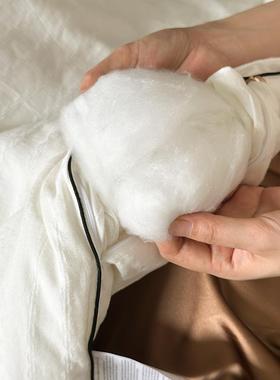 A类40支全棉水洗提花春秋被软糯贴身保暖单双人冬被山宁泰子母被