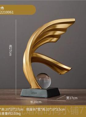 正品办水公室奢摆件领装导高档轻酒柜饰品电视柜书房风生起家居饰