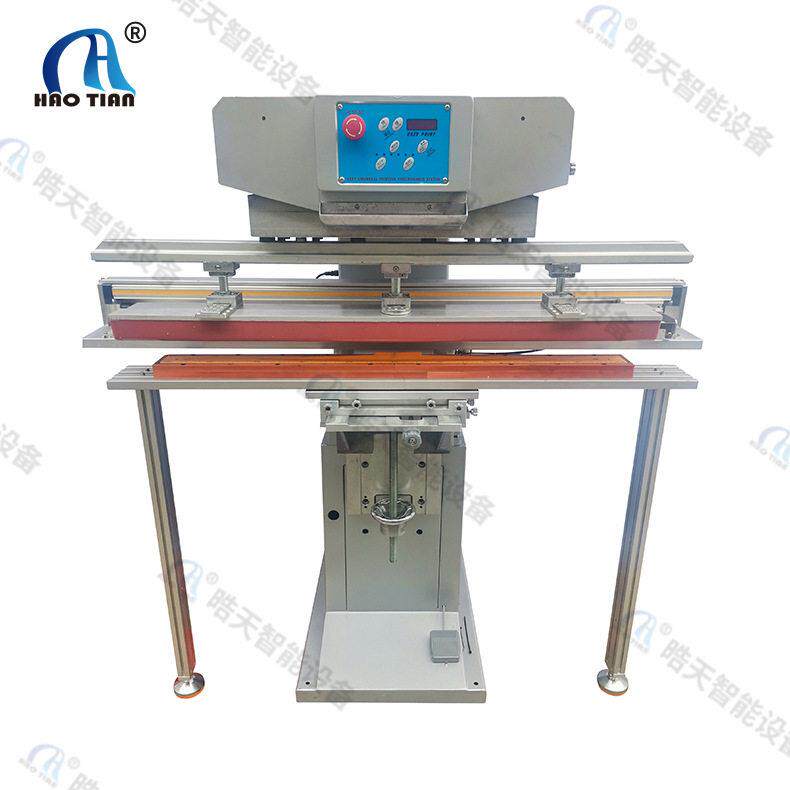 Pad printing machine basin stationery ruler gift trademark printing machine horizontal semi-self-printing Haotian ink dynamic sweep oil cup transfer machine small
