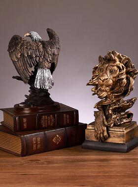 欧复古摆老鹰7130M-03摆办公室桌面书式柜酒柜装饰件设大鹏展翅树