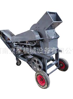 输送一体锤式破碎机加气块砖粉碎机移动式建筑垃圾制砂机产量