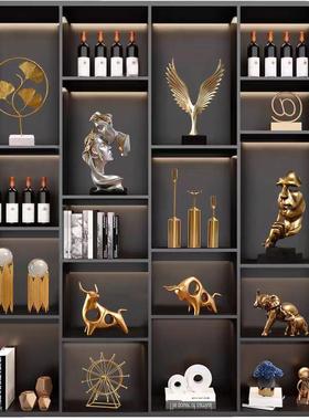 书架摆件高级感小众轻奢客厅玄关桌面男生装饰品太空人宇航员套装