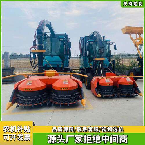 茎穗兼收青储饲料收割机玉米秸秆青贮收割机牧草收获机 - 图1