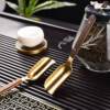Tea spoon tea clip three-piece set Kung Fu tea set accessories tea tweezers non-slip tea cup tea clip set stainless steel