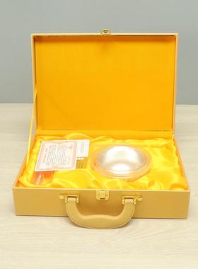 升级版百福银碗三件套皮盒装会销保险公司商务礼品 可